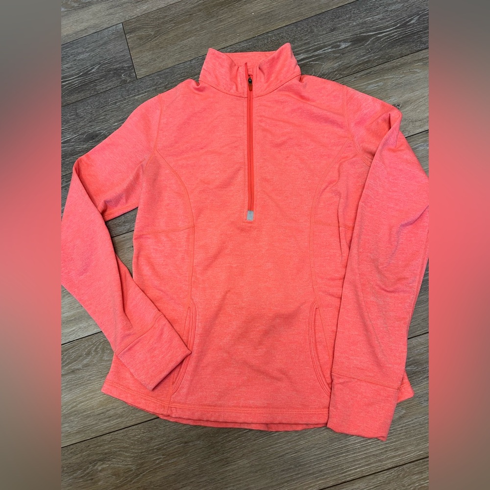 Lucy Women's Coral Half-Zip Active Pullover